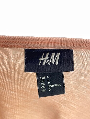 l Beden pembe Renk H&M T-shirt %70 İndirimli.