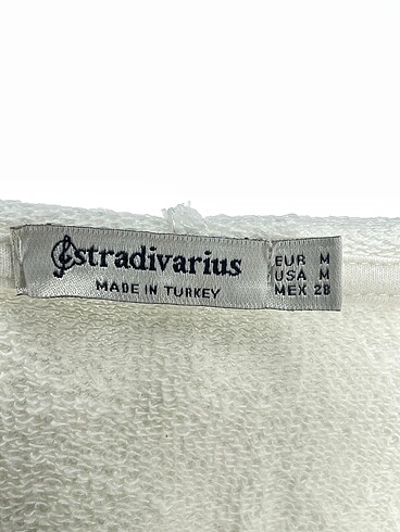 m Beden beyaz Renk Stradivarius Sweatshirt %70 İndirimli.
