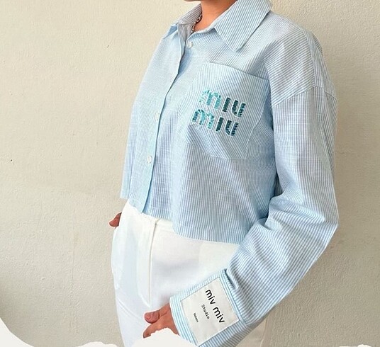Miu Gömlek crop