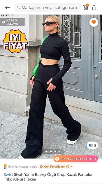 Trendyol alt üst takım