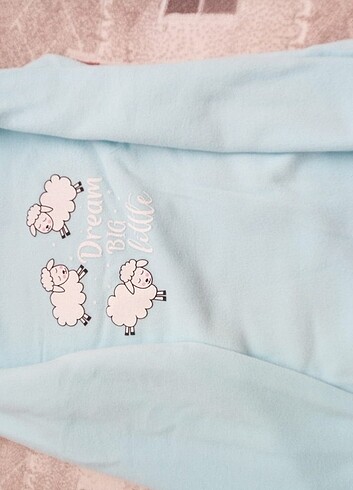 l Beden mavi Renk Polar pijama takimi