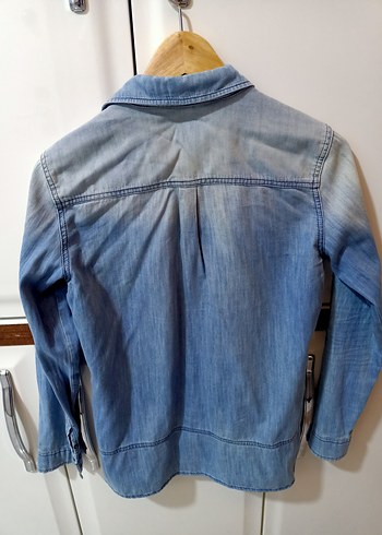 Mavi Jeans Nakışlı Uzun Kollu Kot Gömlek