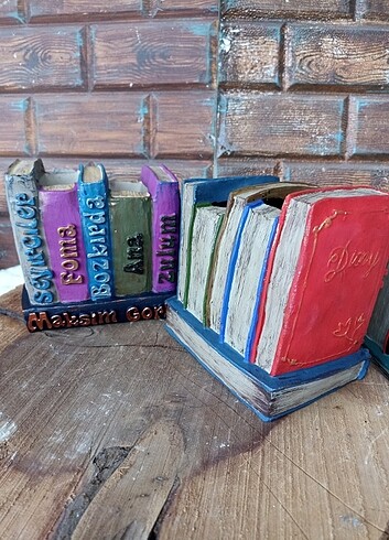 Kitap saksı kalemlik
