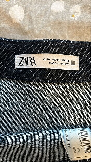 m Beden Zara denim etek