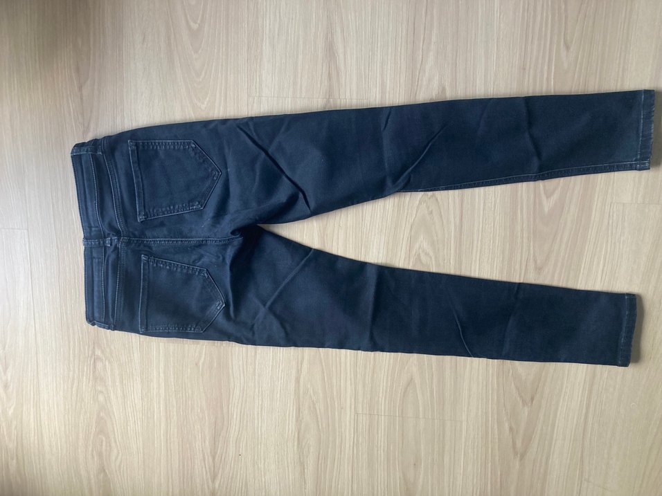 Lacivert Dar Kesim Midi Kadın Kot Pantolon - Görsel 3