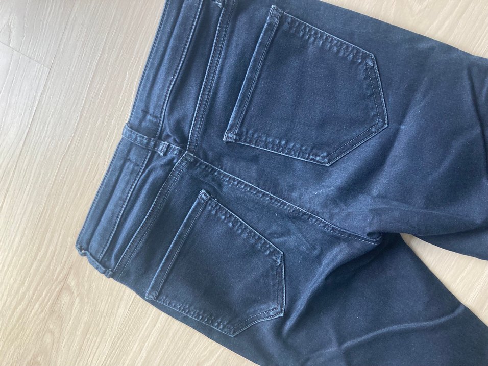 Lacivert Dar Kesim Midi Kadın Kot Pantolon - Görsel 4