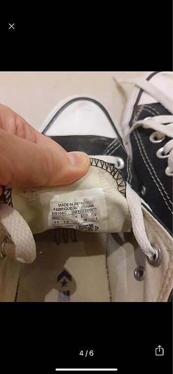 38 Beden siyah Renk converse