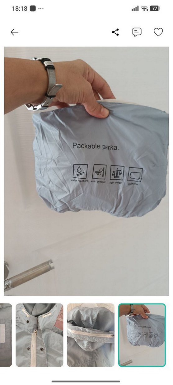 Açık Gri Kapüşonlu Rahat Çocuk Ceket — görsel 6/6