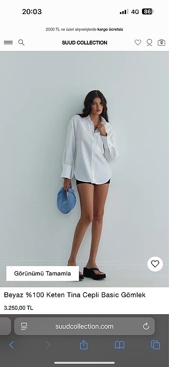 Suud Collection Suud keten gömlek