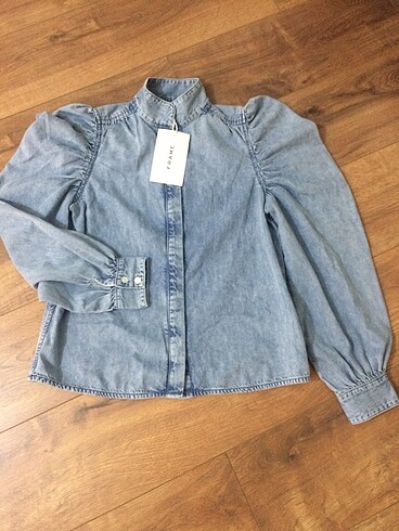 s Beden mavi Renk Frame denim gömlek