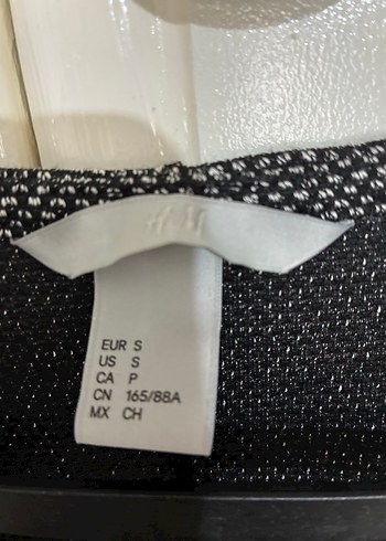 H&M Gri V Yaka Kısa Kollu Midi Elbise