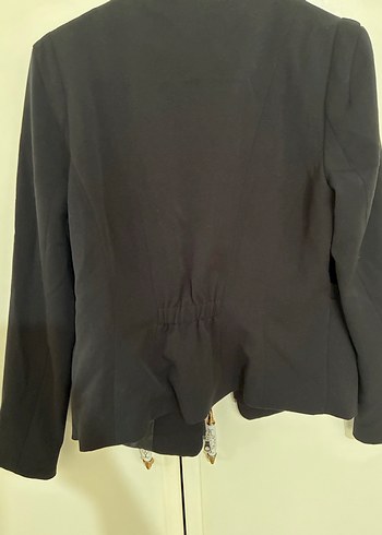 H&M Fermuarlı Siyah Kadın Blazer Ceket