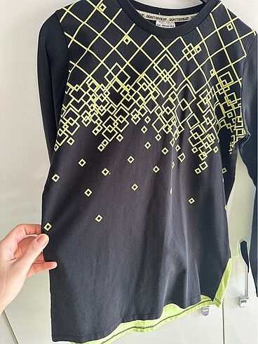 12-13 Yaş Beden siyah Renk Lcw 12-13 yaş uzun kollu tshirt