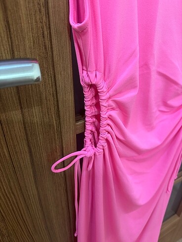 Bershka Bershka Uzun Elbise Neon Pembe S