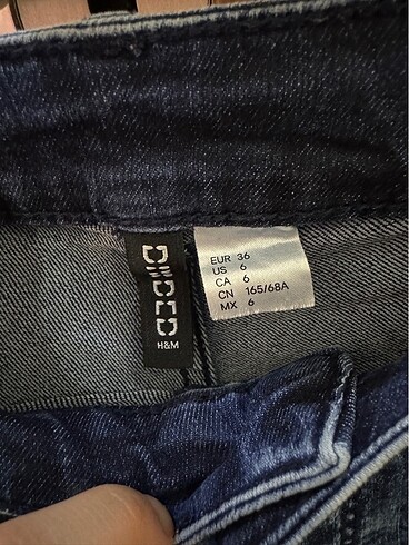 H&M H&M Kot Şort Yüksek Bel 36