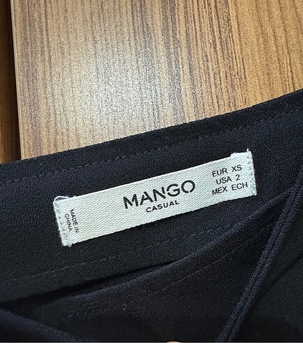 Mango Mini Salopet Elbise Siyah XS - Görsel 2