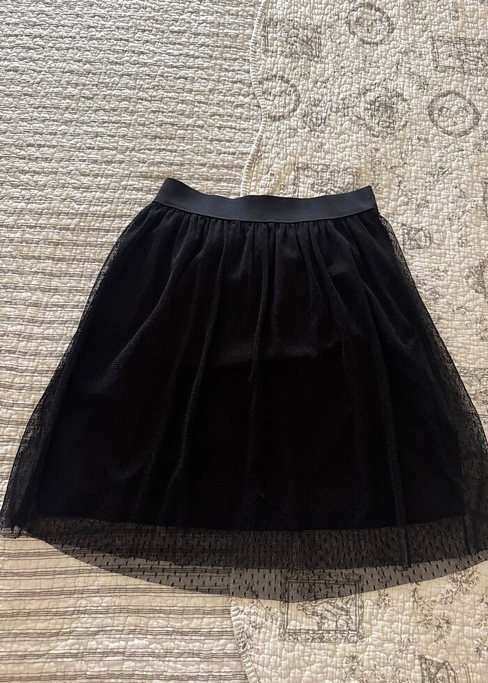 Tül Etek Siyah Kısa 36 - Görsel 3