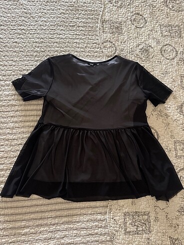 Tül Bluz Siyah S Beden - Görsel 2