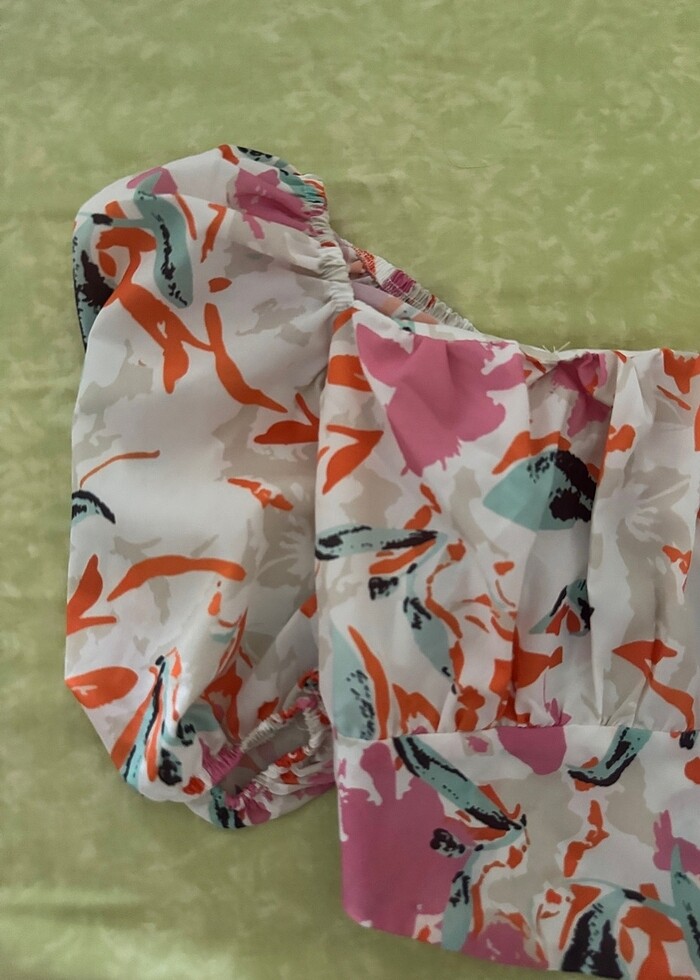 Şifon Çok Desenli Bluz - Görsel 2