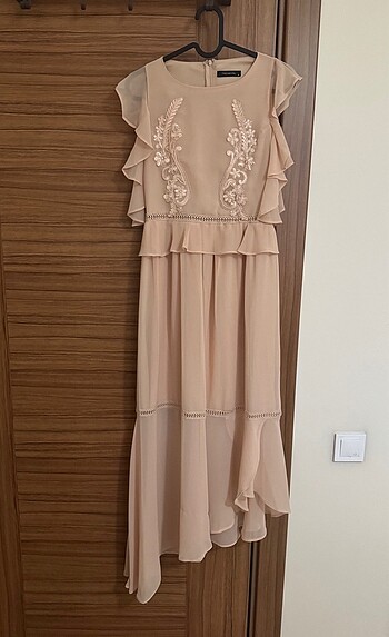 Pudra Uzun Elbise 36