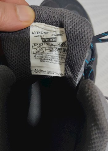 Gri Erkek Decathlon Bağcıklı Botlar - Görsel 7