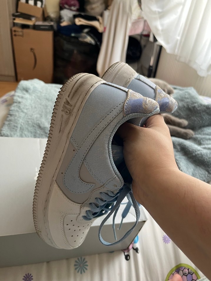 Nike Beyaz Bağcıklı Platform Topuklu Kadın Spor Ayakkabı - Görsel 4