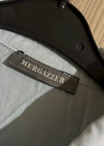 Mavi  Keten Kadın Gömlek - Görsel 4