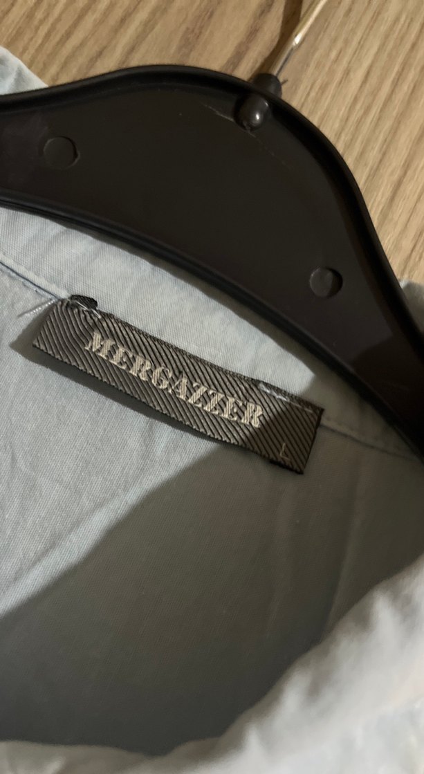 Mavi  Keten Kadın Gömlek - Görsel 4