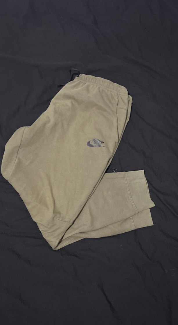 Nike Erkek Bej Süet Rahat Kesim Eşofman - Görsel 2