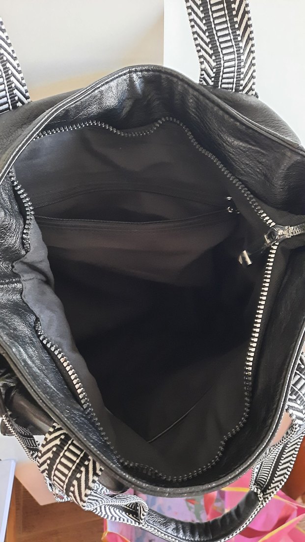 Siyah Fermuarlı sıfır Çanta - Görsel 5