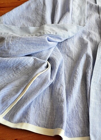 Pamuklu kumaş özel dikim sıfır kimono ceket - Görsel 4