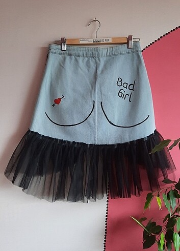 Kot etek, el boyaması 80 ler tarzı - Görsel 6