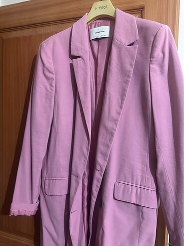 Stradivarius pembe blazer ceket