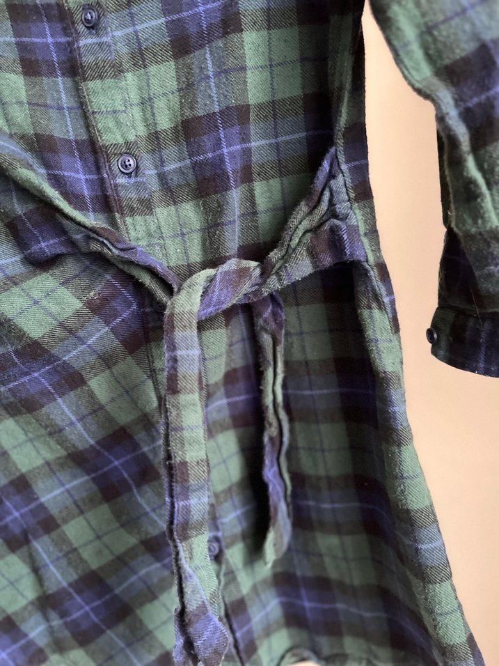 Kız Çocuk Yeşil Pamuklu Uzun Kollu Gömlek - Görsel 3