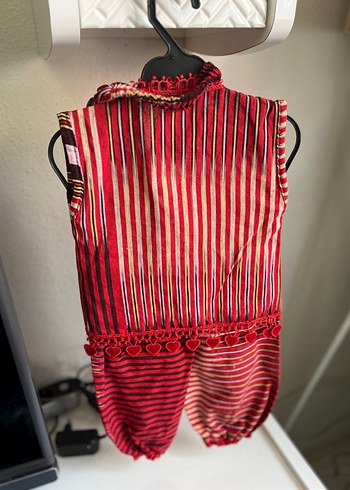 Kız Bebek Kırmızı Karadeniz Yöresel Kıyafet - Görsel 4