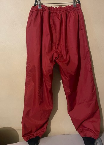 Kırmızı Erkek Kayak Pantolonu, Fermuarlı, Rahat Kesim - Görsel 2