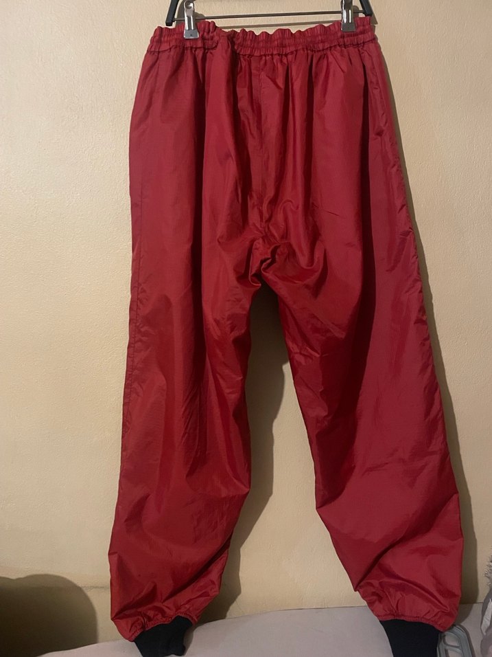 Kırmızı Erkek Kayak Pantolonu, Fermuarlı, Rahat Kesim - Görsel 2