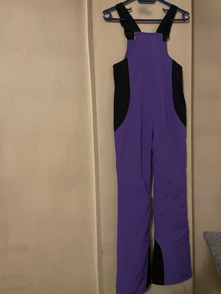 Mor Fermuarlı  kız çocuk Kayak Pantolonu - Görsel 2