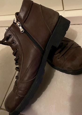 Kahverengi Deri Erkek Bot - Görsel 2