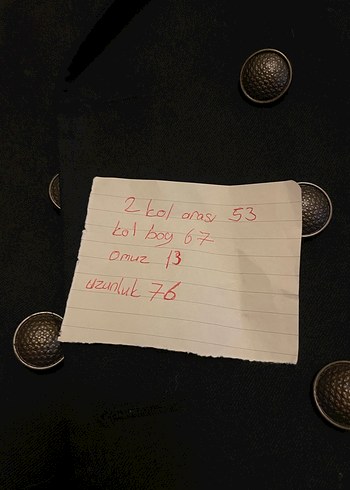 Düğmeli Siyah    BayanTakım Ceketi blezır - Görsel 5