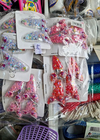 Renkli Payetli Çocuk Saç Tokaları
