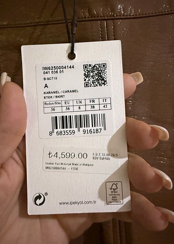 Kahverengi Parlak Deri Kemerli Midi Etek - Görsel 4