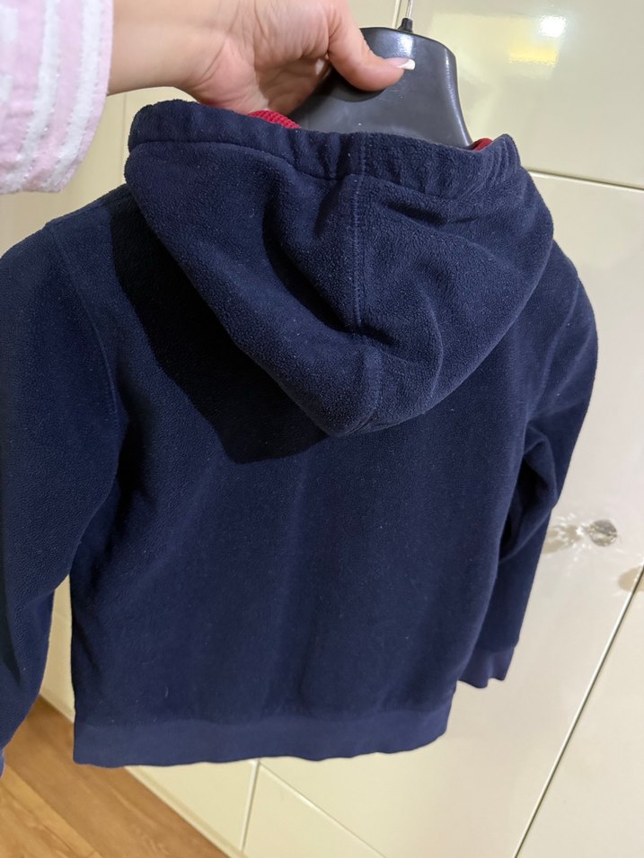 Erkek Lacivert Fermuarlı Sweatshirt - Görsel 2