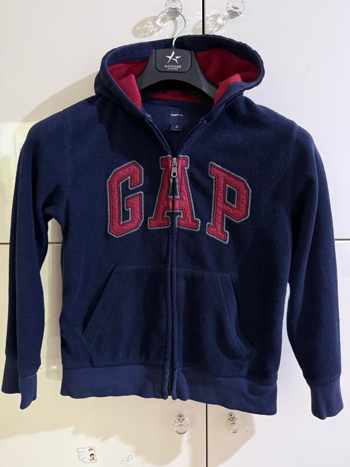 Erkek Lacivert Fermuarlı Sweatshirt - Görsel 3