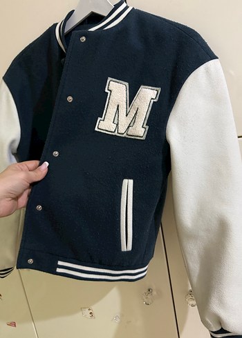 M Baskılı Erkek Çocuk kolej Spor Ceket - Görsel 6
