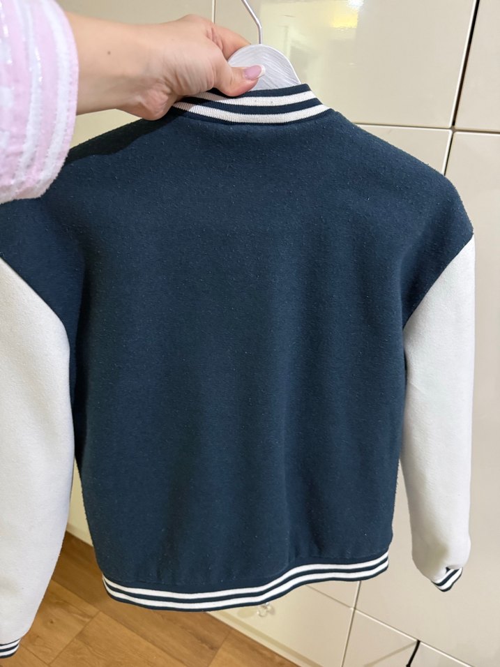 M Baskılı Erkek Çocuk kolej Spor Ceket - Görsel 5