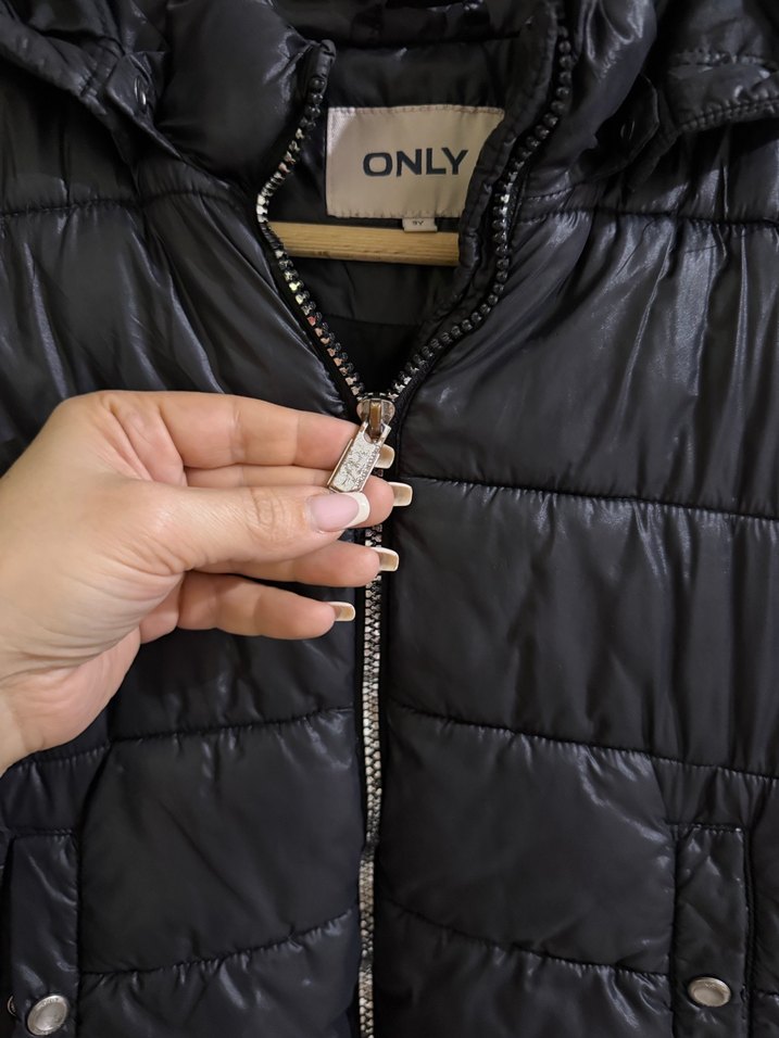 Kemerli Siyah Street Wear Ceket - Görsel 2