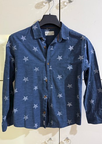 Erkek Çocuk Yıldız Desenli Uzun Kollu Gömlek - Görsel 4