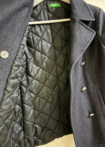 Düğmeli Erkek Çocuk Lacivert Kaban - Görsel 7