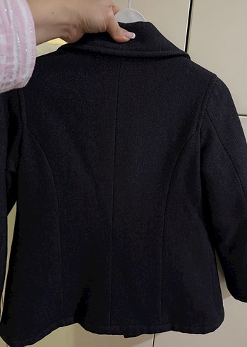 Düğmeli Erkek Çocuk Lacivert Kaban - Görsel 9